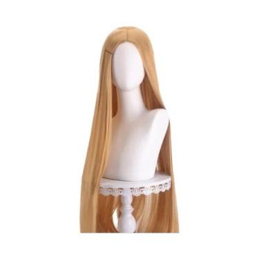 Imagem de Peruca Cosplay Lisa De 40 Polegadas, 24 Estilos, Loiro, Rosa, Vermelho