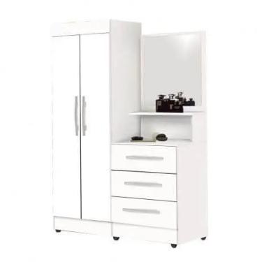 Imagem de Roupeiro Cômoda Onix Moveis Primus Cor Branco, Branco