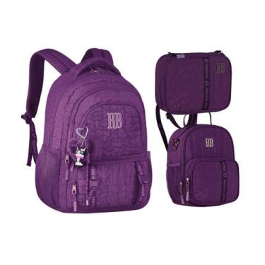 Imagem de Kit Mochila Lancheira e Estojo Rebecca Bonbon Sweet Dreams Escolar RB2