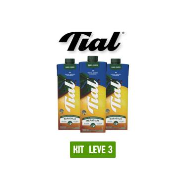 Imagem de Suco Tial 100% Maracujá 1L - Kit 3 Unidades