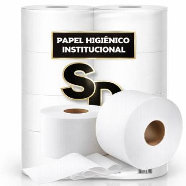 Imagem de Papel Higiênico Institucional 100 Branco 8 Rolos SD