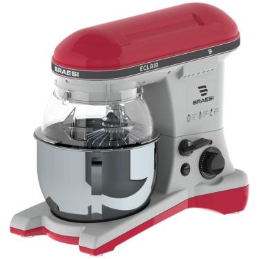 Imagem de Batedeira Planetária Braesi Eclair BP-500 Vermelha 5L 10 Velocidades Freq. 50-60hz Bivolt B18112