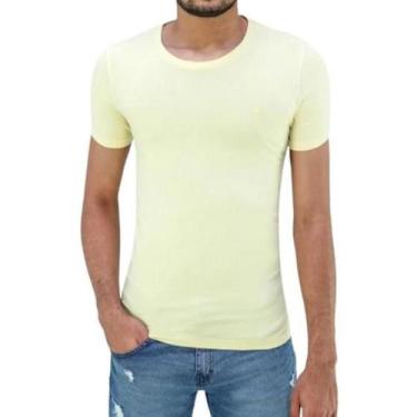Imagem de Camiseta Ogochi Básica Masculina Lisa Original Slim Cores 100 Algodao 