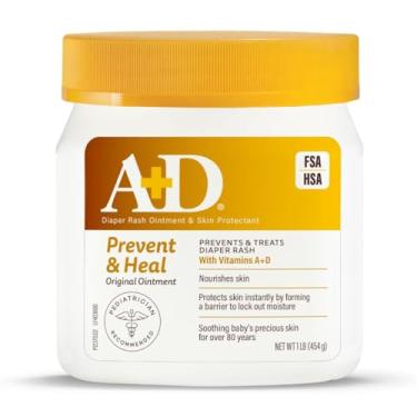 Imagem de Creme A+D Oxido de Zinco Ação Preventiva para Bebê Pote - 454g