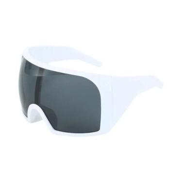 Imagem de Óculos De Sol Masculinos Oversized UV400, Anti-Vento, Lentes Grandes, 