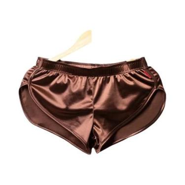 Imagem de Cuecas Boxer De Seda Masculinas Sexy E Confortáveis Para Dormir E Usar