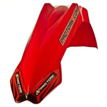 Imagem de Paralama Universal Pro Tork Dianteiro MX2 Off Road, VERMELHO, Único