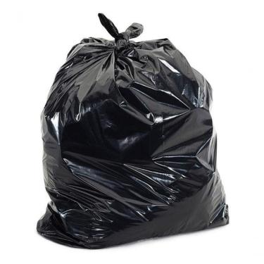 Imagem de Saco de Lixo Preto 100 Litros 75x90CM com 50 Unidades em Polietileno Higipack