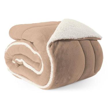Imagem de Coberdrom Cobertor Solteiro 1 Peça Maya Manta Soft E Sherpa De Carneir