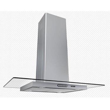 Imagem de Coifa Terim Ilha Vidro Reto Inox 75 cm Inox 220V, 220V