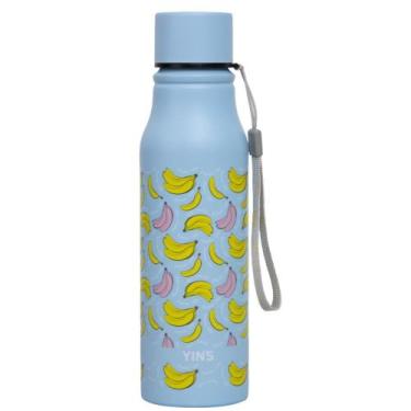 Imagem de Garrafa Alumínio Squeeze Tirante Azul Claro Escolar 650ml - YINS