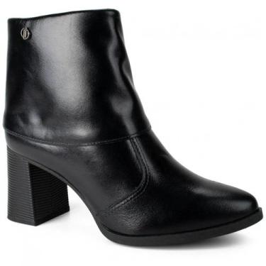 Imagem de Bota Cano Curto em Couro Dakota D2381, Preto, 36