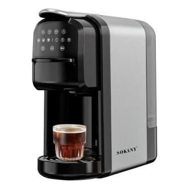 Imagem de Máquina De Café Touchscreen Led Inteligente 1400w Preta Cor Preto 127v