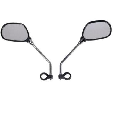 Imagem de Espelho Retrovisor para Bicicleta com Fixação no Guidão - Duos, Preto,