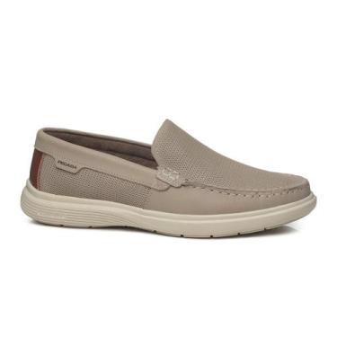 Imagem de Mocassim Pegada Masculino em Couro 142202, Areia, 40