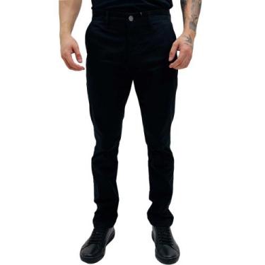 Imagem de Calça Dudalina Esporte Fino Slim Masculina, 38, Preto