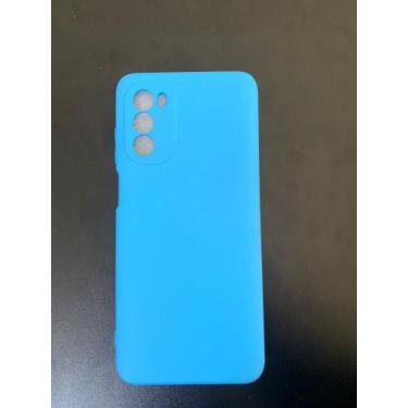 Imagem de Capinha compativel com motog52 siliconada azul - Cisen 