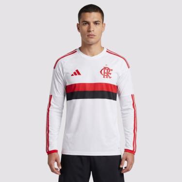 Imagem de Camisa Adidas Flamengo II 2026 Manga Longa, GG
