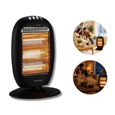 Imagem de Aquecedor Doméstico Halógeno Oscilante AH02I-01 127V Preto Ventisol Vo