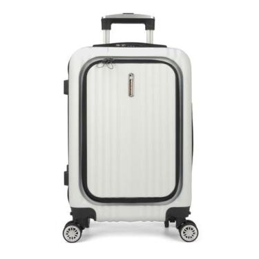 Imagem de Mala Bordo ABS Argos Notebook Rodas Removíveis TSA Polo King, Branco, 