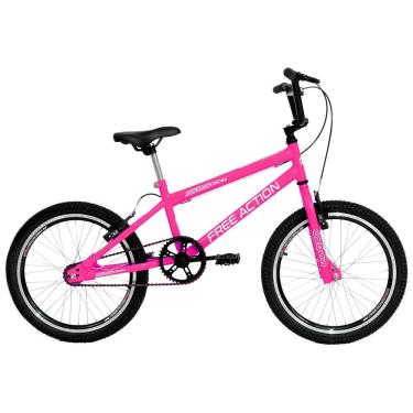 Imagem de Bicicleta Aro 20 Sts Cross 1v Mountain Bike V-brake Rosa Chicle Free Action