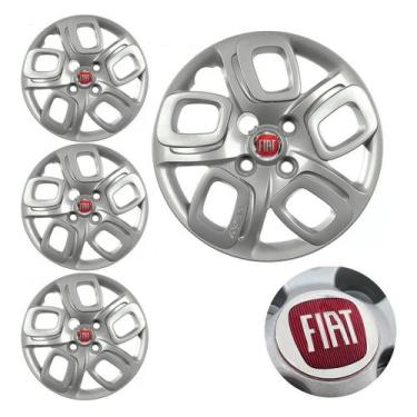 Imagem de 4 Calota Fiat Uno Way 15/16 Aro 14 - Prata (CL10146PN) - GFM / TOPMIX