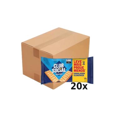 Imagem de Biscoito CLUB SOCIAL Original com 12 Unidades 288g Leve Mais Pague Menos Caixa com 20 Unidades