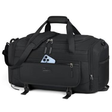 Imagem de Bolsa de ginástica IGOLUMON 55L impermeável, mochila esportiva preta