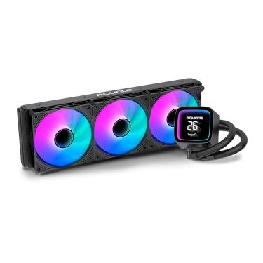 Imagem de Water Cooler Gamer Round5 Boreah 360 ARGB Com Display Preto