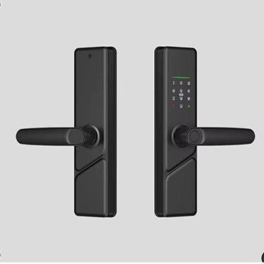 Imagem de Fechadura Digital Inteligente Impressão Digital Biometria Senha Cartão