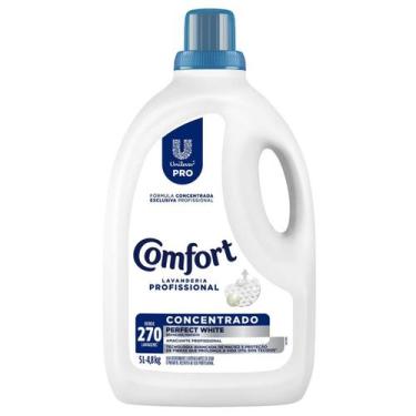 Imagem de Amaciante Concentrado Comfort Profissional Perfect White 5L, sem Fragr