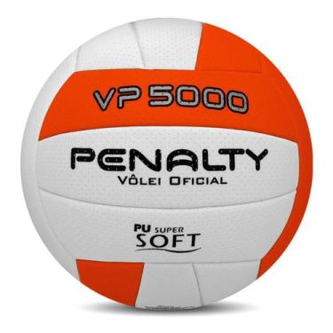 Imagem de Bola Vôlei VP 5000 X Oficial 5212712 - Penalty, Branco, Laranja, Preto