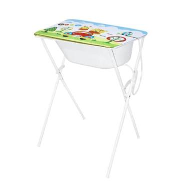 Imagem de Banheira Infantil Creative 20 Litros com Trocador e Suporte Dobrável -