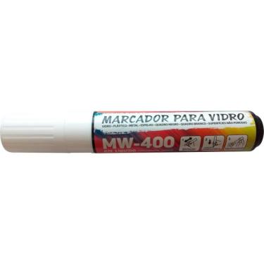 Imagem de Giz Líquido Gramp Line MW-400 Pincel Marcador para Vidro Traço 8x15mm Branco