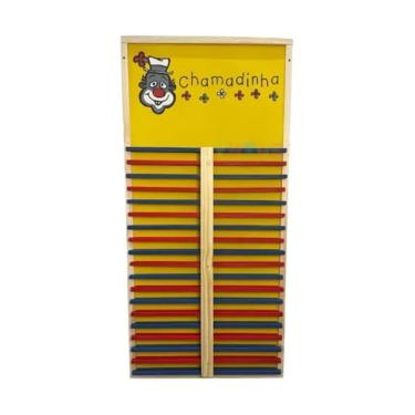 Imagem de Brinquedo Educativo Chamadinha 36 Nomes 95x45cm em MDF e Madeira Sonho de Criança