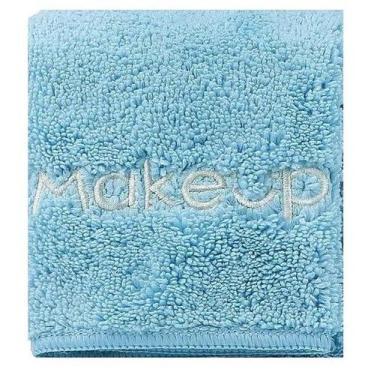 Imagem de Toalha Demaquiante Limpeza Facial Macia Secagem Rápida Azul - homexcel
