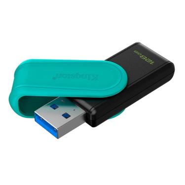 Imagem de Pen Drive Kingston Exodia S com USB 3.2 e Desempenho Confiável Preto e Verde 128GB