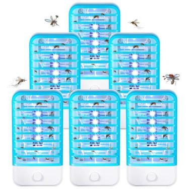 Imagem de ZLieatmp Mata-Mosquitos Elétrico Plug-in para Uso Interno 6 Unidades