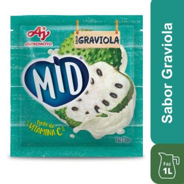 Imagem de Kit Refresco em Pó MID Sabor Graviola Com 5 Unidades de 20g