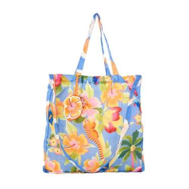 Imagem de Bolsinha Farm Me Leva Praia Floral Havaiano Original - Único - Farm Ri