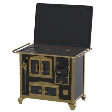 Imagem de Fogao a Lenha Venax n 2 Princess Preto Gold SE