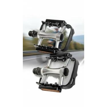 Imagem de Pedal Bike MTB Rosca Grossa Alumínio Preto - Congratulations Store