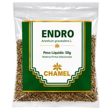 Imagem de Endro Chamel 50g Sementes Naturais Embalagem Prática