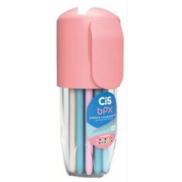 Imagem de Pote com 18 Unidades Sortidas Caneta Esferografica Cis Bpx Rosa