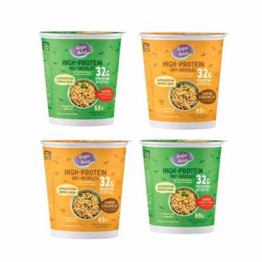 Imagem de Kit Macarrão De Konjac Instantâneo 32g Proteína Tomate E Cogumelo Cup 