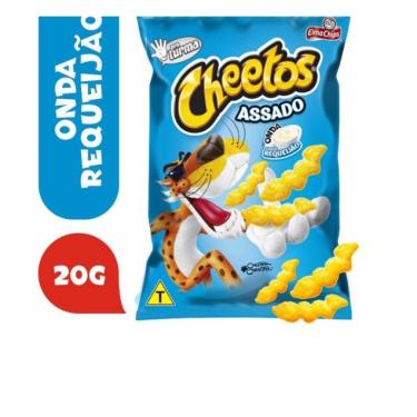 Imagem de Biscoitos Salgadinhos Elma Chips Cheetos requeijao Caixa c/ 30 De 20g