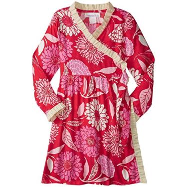 Imagem de Masala Vestido Eden Wrap para meninas, Vermelho, 2 Anos