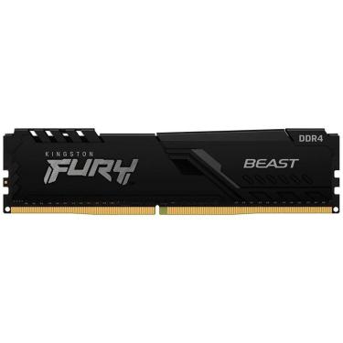 Imagem de Memória 8GB DDR4 3200MHz Kingston Fury Beast - CL16 - KF432C16BB/8