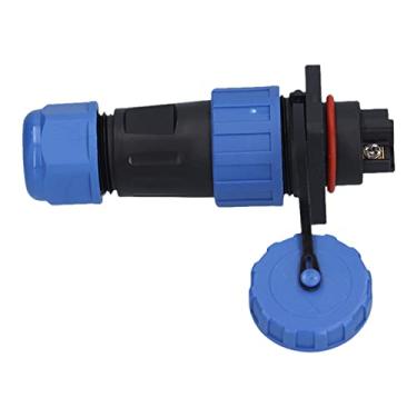 Imagem de Tomada de plugue à prova d'água, adaptador de conector industrial resistente à oxidação Contato de cobre com anel de silicone para equipamentos elétricos para comunicações(3 núcleos)