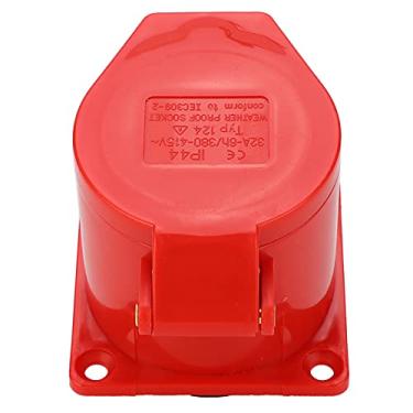 Imagem de Tomada industrial IP44, tomada trifásica 32A Design anti-queda à prova de poeira para indústria química para indústria